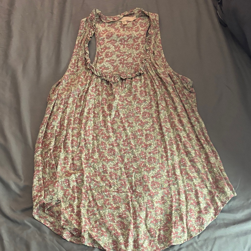 Fun 2 Fun Red and Green Floral Blouse
